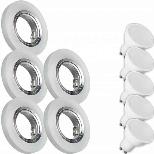 5X Skleněná Lampička Moderní Kulaté Svítidlo Silné Sklo Led Žárovka 5W