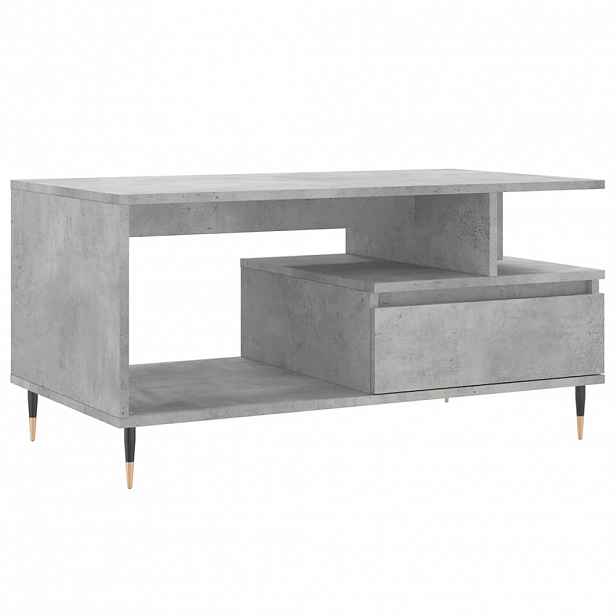 vidaXL Konferenční stolek betonově šedý 90x49x45 cm kompozitní dřevo
