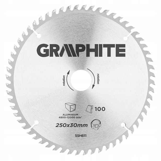 Vidiový kotouč 250x30 mm 100T Aluminium 55H611
