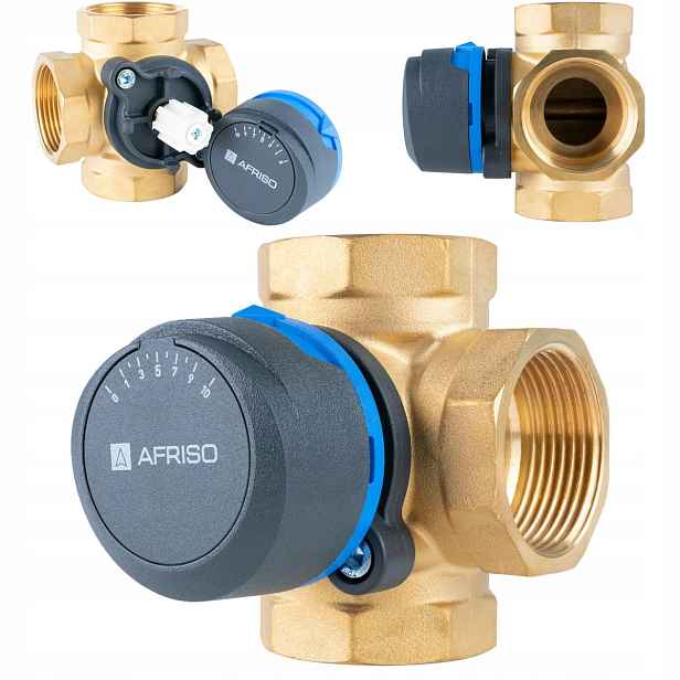 4CESTNÝ Otočný Směšovací Ventil Arv 485 5/4 Palce Pro Click DN32 Afriso
