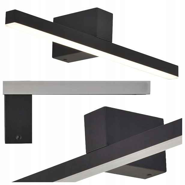 Nástěnná Lampa Nevada 40 CM Černá IP44 Led Lampa 4000K Light Prestige
