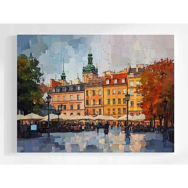 Plakát Město Varšava Staré Náměstí Kamínky 100x75