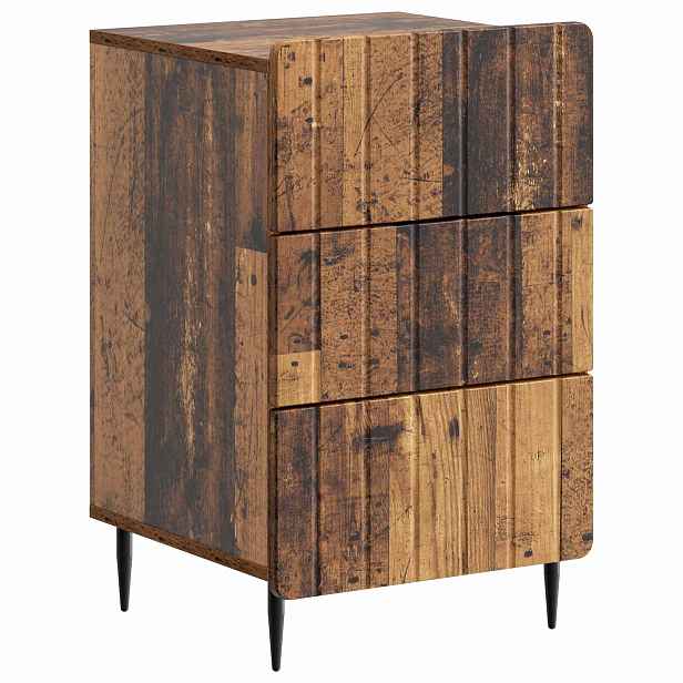 vidaXL Noční skříňka Staré dřevo 43x 41 x 68 cm Kompozitní dřevo