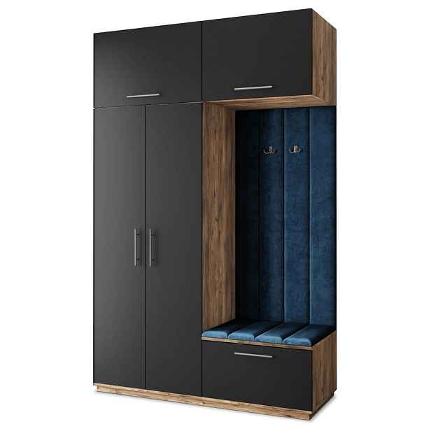 MASSENO MODERNÍ PŘEDSÍŇOVÁ SESTAVA REMA, 150/240/60 cm, dub Lefkas