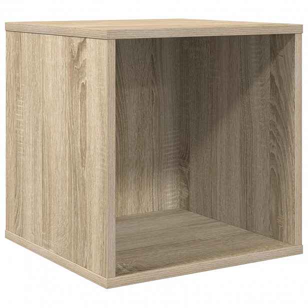 vidaXL Krabice na vinylová alba Dub sonoma 37 x 36,5 x 38 cm