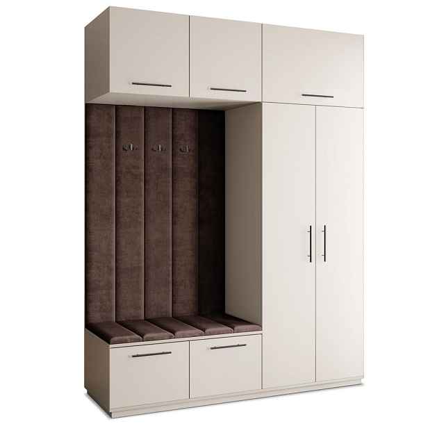 MASSENO MODERNÍ PŘEDSÍŇOVÁ SESTAVA REMA, 180/240/60 cm, kašmírová