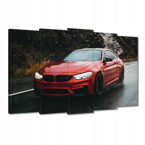 Obrazy 150x95 Červené Bmw Auto