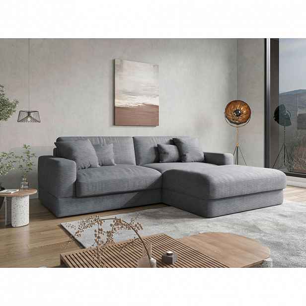 Sit & More ROHOVÁ SEDAČKA, textil, šedá