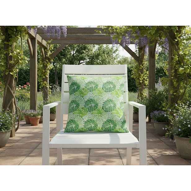 Vzorovaný venkovní polštář s výplní MARKO vzor MONSTERA - 50x50 cm Mybesthome
