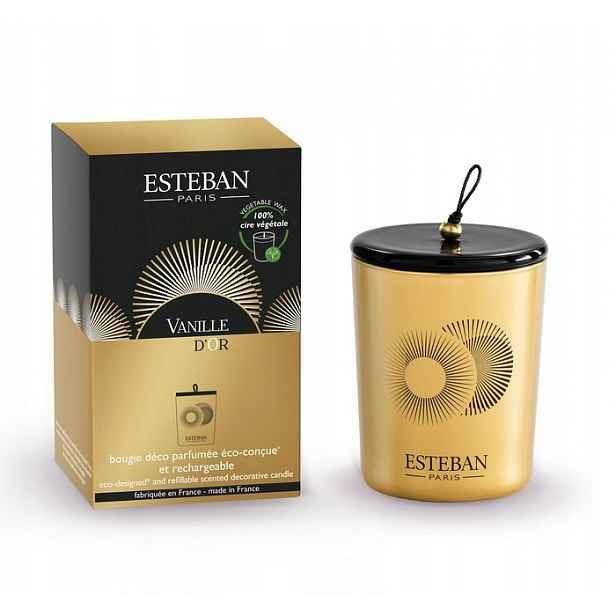 Dekorativní vonná svíčka 180 g Vanille d'Or Esteban Paris