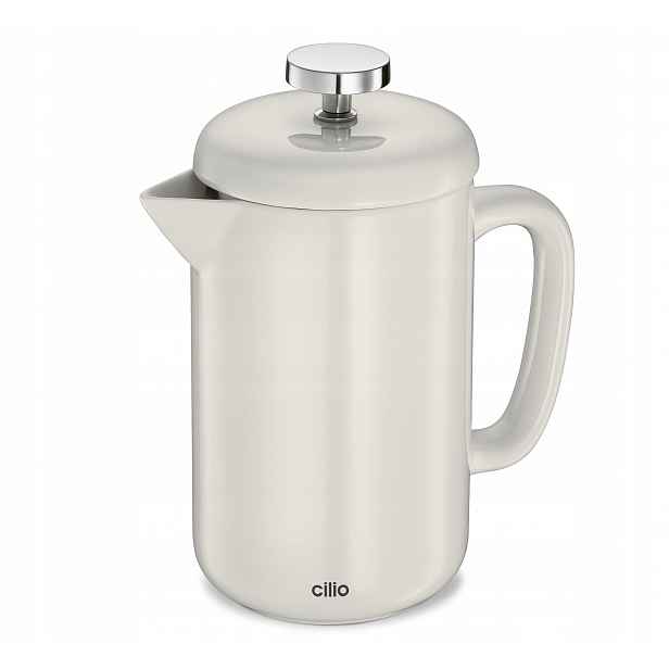 Kávovar Cilio na kávu 4 French Press Bianca keramický 500 ml