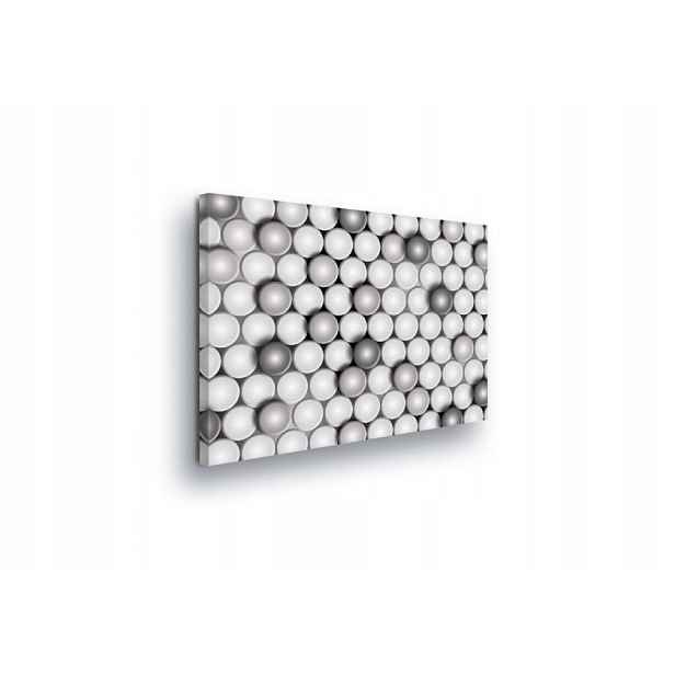 Obraz 80x60 Abstrakce geometrický vzor koule monochromie šedé minimalismus
