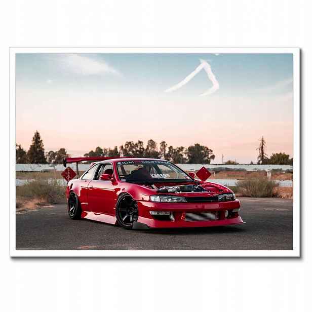 Plakáty v rámu 70x50 Sportovní červené auto