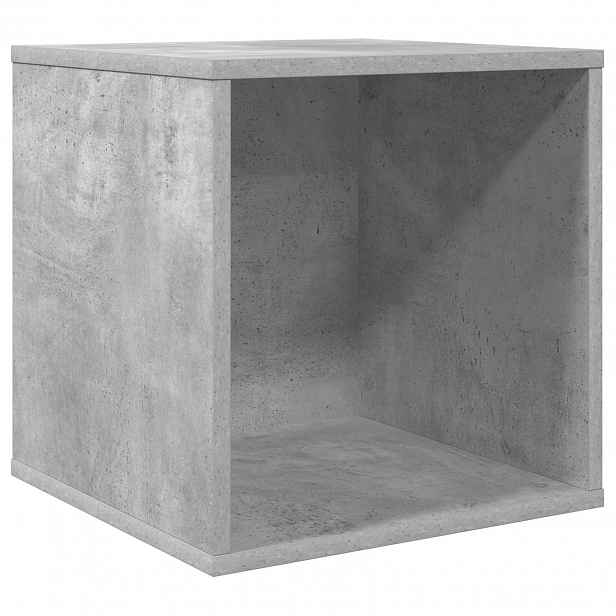 vidaXL Krabice na vinylová alba Betonově šedá 37 x 36,5 x 38 cm