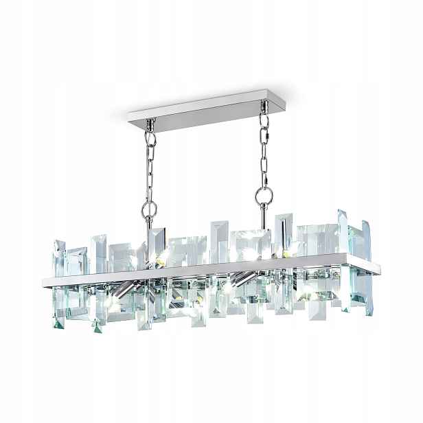 Závěsná chromovaná křišťálová lampa Cerezo 8 bodů E14 Maytoni