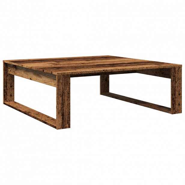 vidaXL Konferenční stolek old wood 100 x 100 x 35 cm kompozitní dřevo