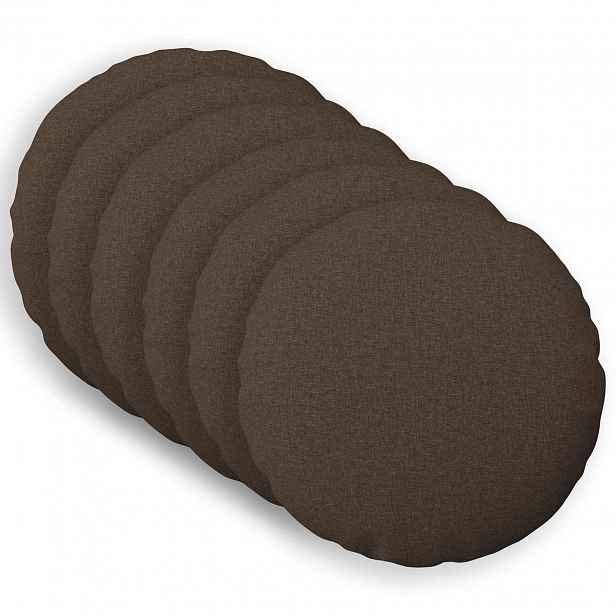 vidaXL Polštář s polštářem HEERLEN 6 ks Taupe Textil