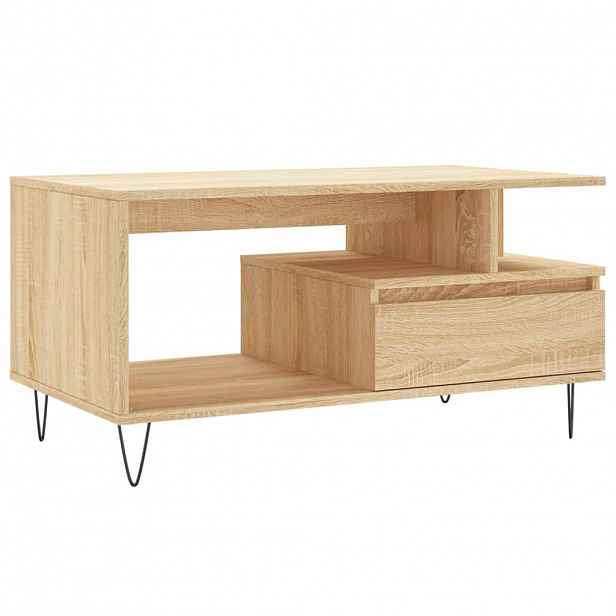 vidaXL Konferenční stolek dub sonoma 90x49x45 cm kompozitní dřevo