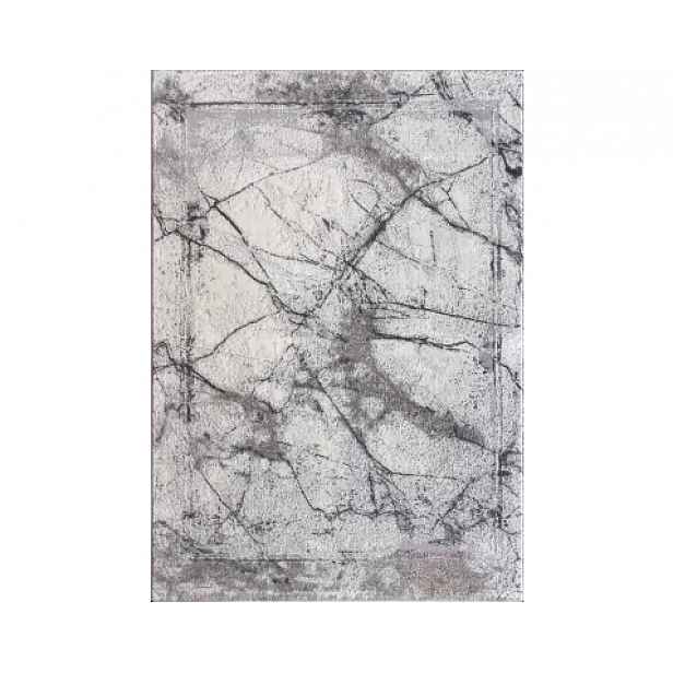 Koberec Itea 160x230 cm, šedo-bílý mramor