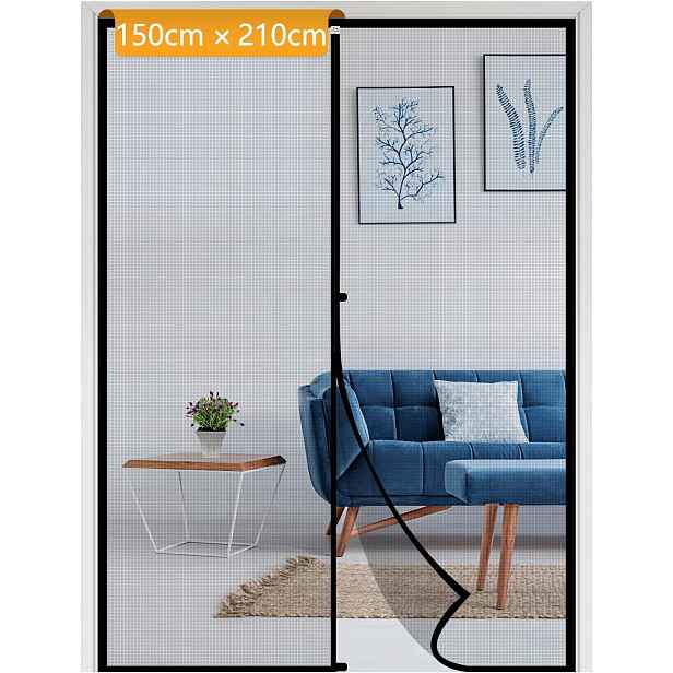 Moskytiéra 150 x 210 cm, černá