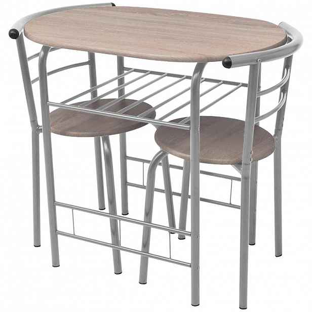 vidaXL Snídaňový barový set MDF
