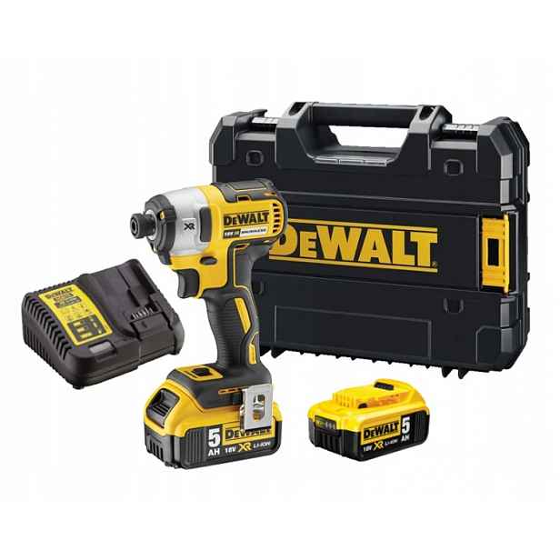 Akumulátorový Bezkartáčový Šroubovák Tstak 2x5Ah 18V DeWALT