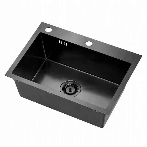 Gala 60 Ocelový dřez Pvd Black Do Skříňky 60 CM