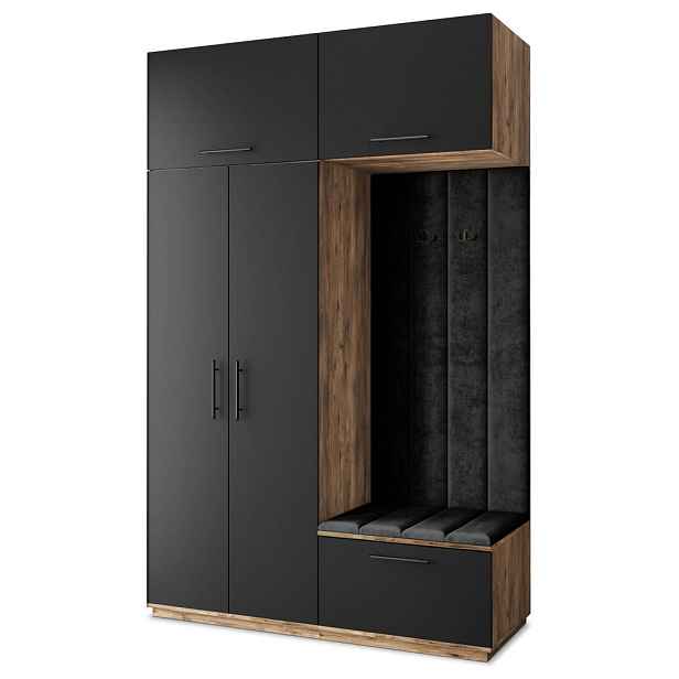 MASSENO MODERNÍ PŘEDSÍŇOVÁ SKŘÍŇ REMA, 150/240/60 cm, dekor dub