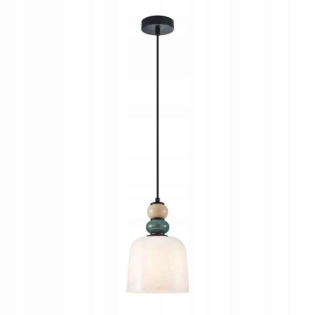 Závěsná lampa Italux Bonata černá multicolor 1xE27 40W IP20