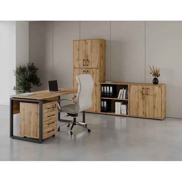Kancelářská sestava NEJBY GIANNI PREMIUM 2, dub wotan