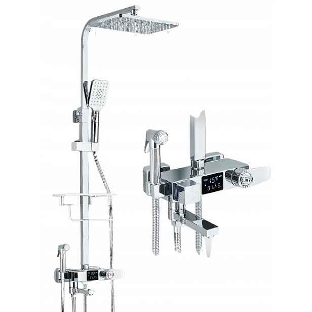 Sprchová baterie Chrom Termostat LCD
