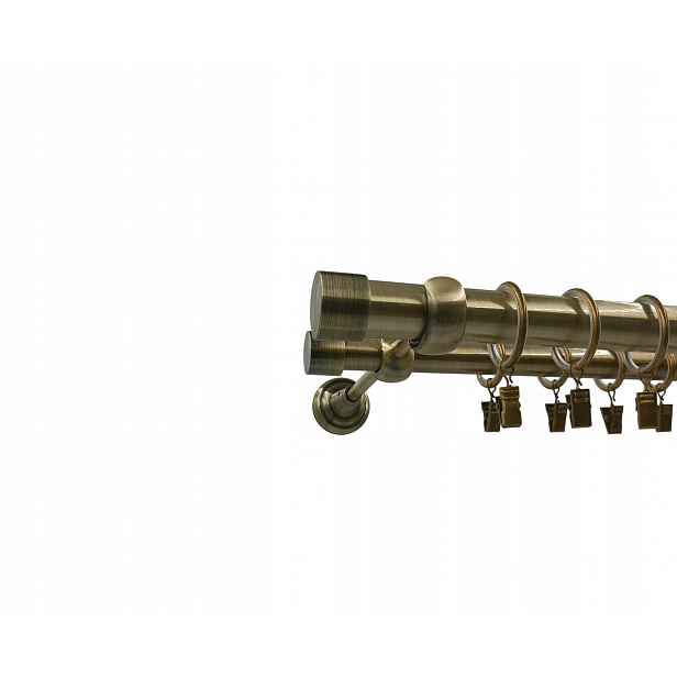 Dvojitá Garnýž 25+19 mm Zlato Antik 140 Luna