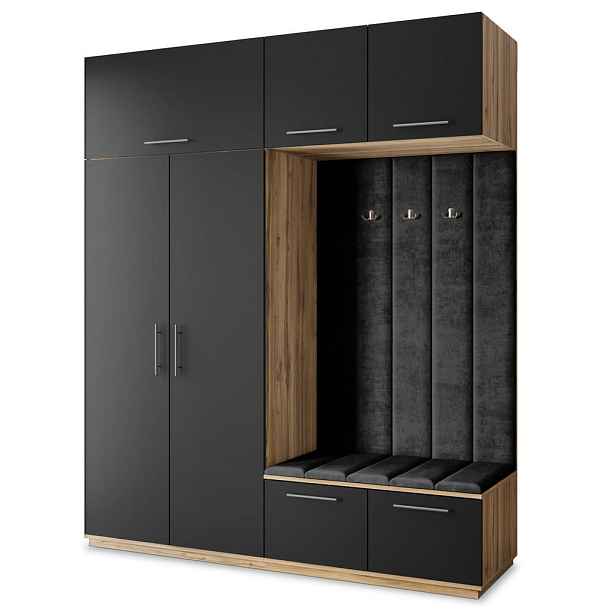 MASSENO MODERNÍ PŘEDSÍŇOVÁ SKŘÍŇ REMA, 200/240/60 cm, dub Wotan