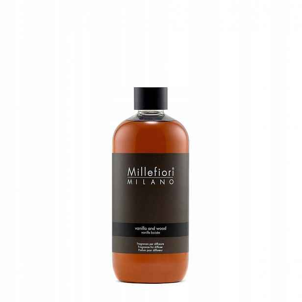 Millefiori Milano náplň do difuzéru s tyčinkami 500 ml Vanilla & Wood