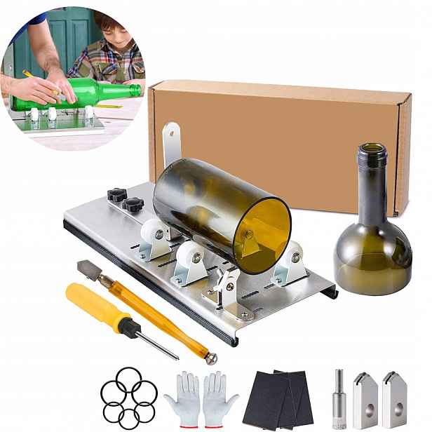 Nerezová Ocel Stroj Na Řezání Skleněných Lahví L-shaped Glass Cutter
