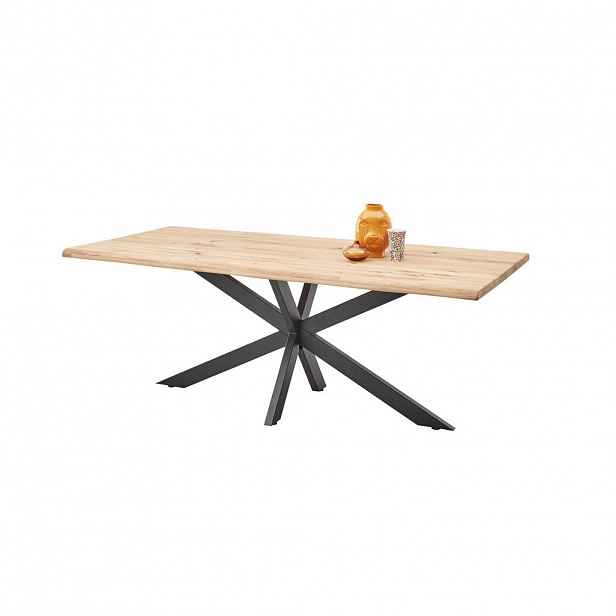 P & B JÍDELNÍ STŮL, dub, černá, barvy dubu, 200/100/76 cm