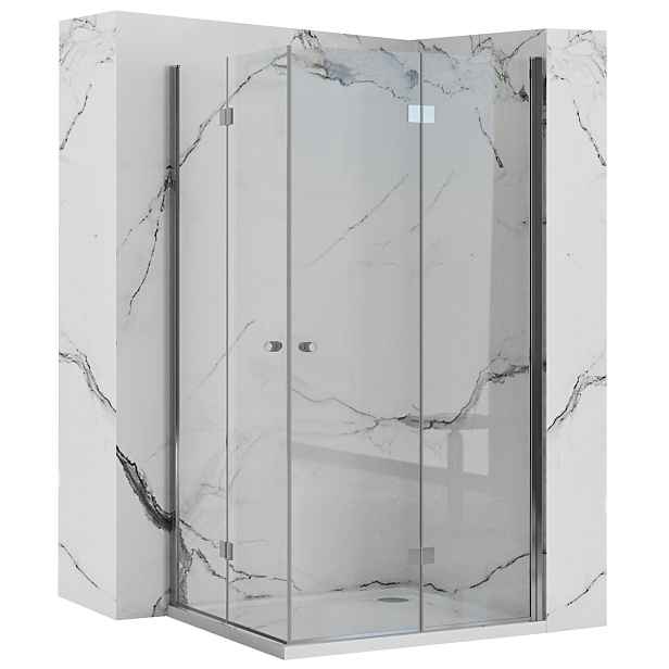 Sprchová kabina Rea Fold N2 transparentní, velikost 90x120
