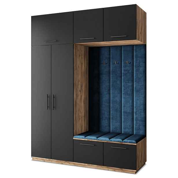 MASSENO MODERNÍ PŘEDSÍŇOVÁ SESTAVA REMA, 180/240/60 cm, dub Lefkas