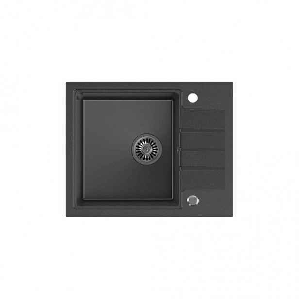 Dřez Quadron PETER116 černá nerez elem HCQP6250CZK