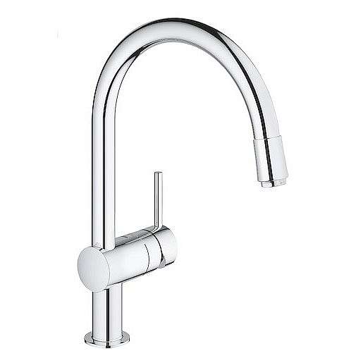 Dřezová baterie Grohe Minta s vytahovací sprškou chrom 3291800E