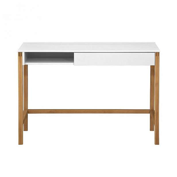 Pracovní stůl s bílou deskou Woodman NorthGate
