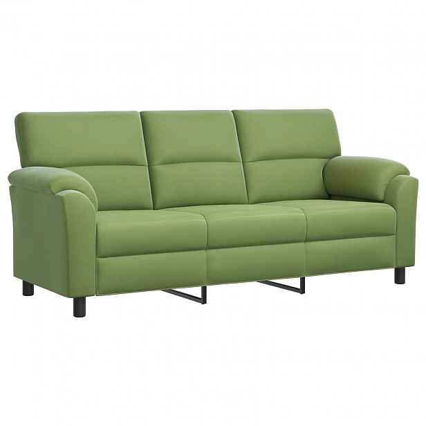 vidaXL Pohovka Světlá zelená 214 x 85 x 93 cm Samet