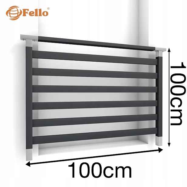 Fusion Francouzský balkon 100 cm Balustrada Ral