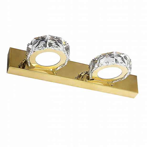 Led Koupelnové Svítidlo Zlatý Lesk Glamour 2 Světelné Body Nad Zrcadlo