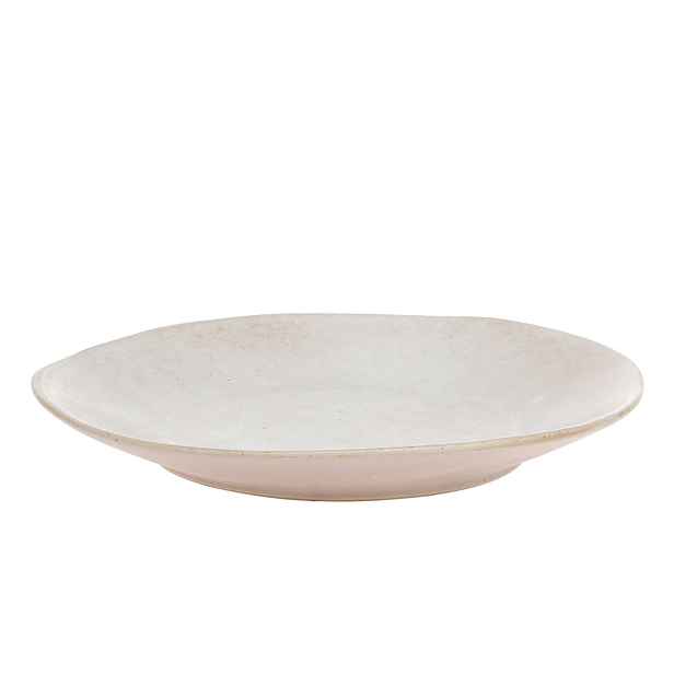 Béžovo-růžový rustikální jídelní talíř Valence Dusty Rose - Ø 27*3 cm  Chic Antique