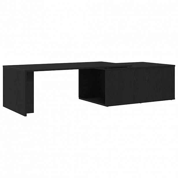 vidaXL Konferenční stolek Černý dub 150 x 50 x 35 cm Kompozitní dřevo