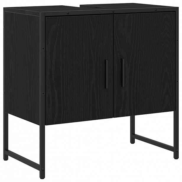 vidaXL Skříňka pod umyvadlo Černý dub 60 x 30 x 60 cm Kompozitní dřevo