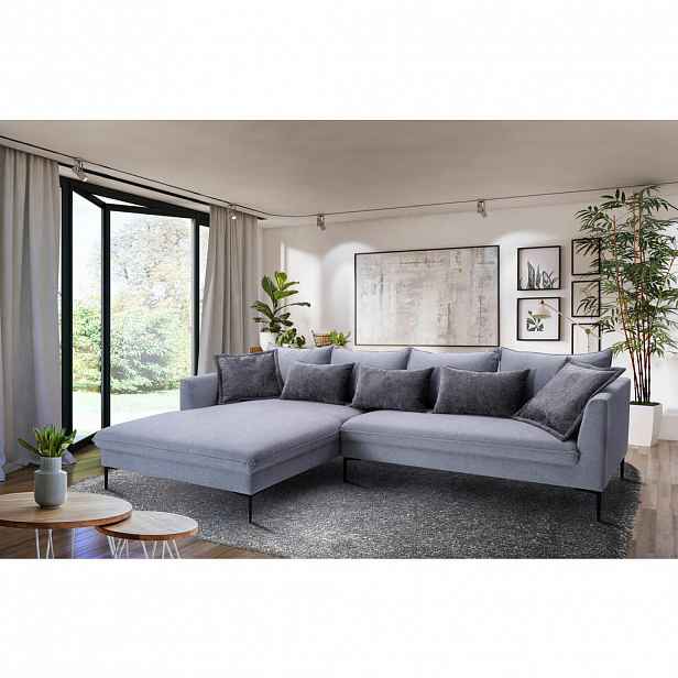 Livetastic ROHOVÁ SEDAČKA, textil, šedá