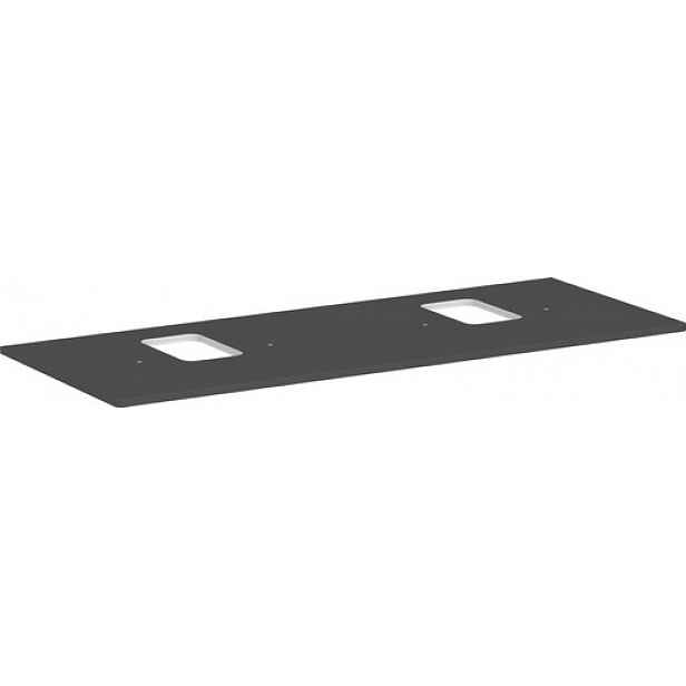 Deska pod umyvadlo Hansgrohe Xelu Q 136x1,6x55 cm šedá matná 54125910