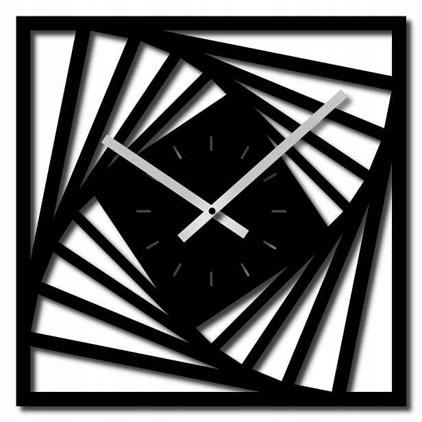 Geometrické Hodiny Na Zeď Do Obývacího Pokoje Kuchyně Dřevěné Hodiny Na Zeď 50cm